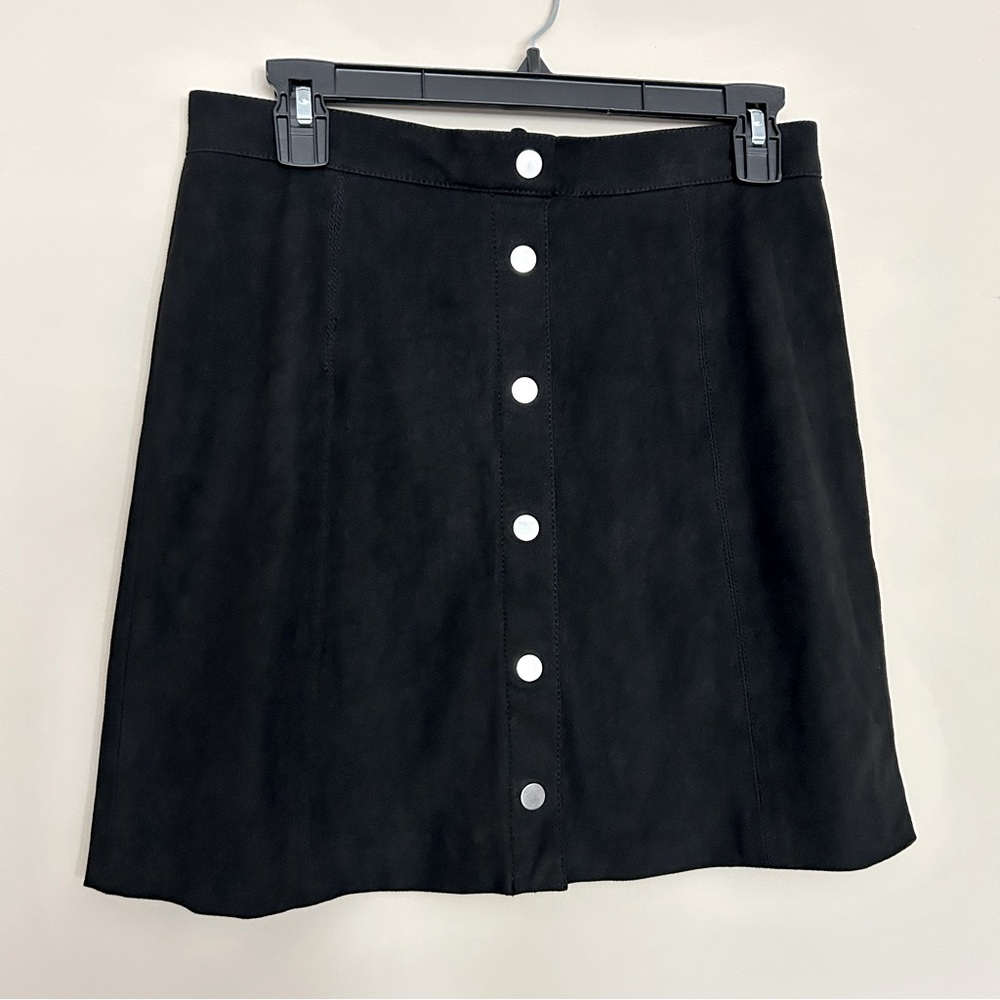 H&M Black A-line Mini Skirt with Zipper